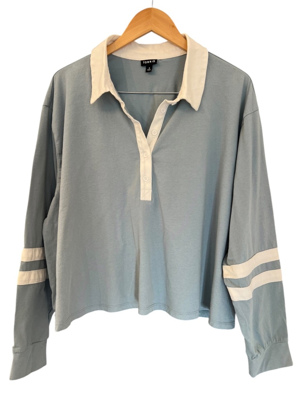 Torrid Preppy Varsity Long Sleeve Polo (3)